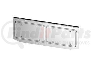 20113 by AMERICAN CHROME - License Plate Holders, 26 in. Length, 8 in. Height, 2 License, Stainless