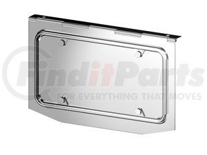 20103 by AMERICAN CHROME - License Plate Holders, 14 in. Length, 8 in. Height, 1 License, Stainless