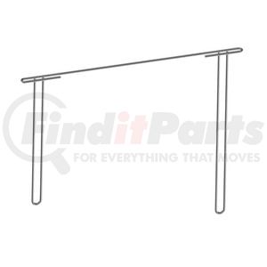 American Chrome 22174 Mud Flap Bracket Anti-Sail Bracket, 24 in. Length, 17, 21 in. Height, 45° Angle, Chrome