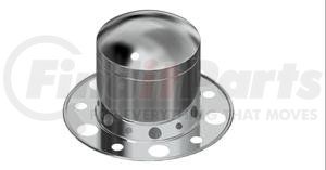 83113 by AMERICAN CHROME - Rear Axle Cover Kit with Removable Baby Moon Cap, Hub-Piloted, Stainless