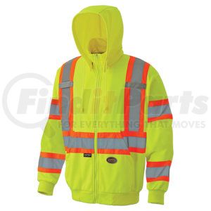 V1060560U-M by PIONEER SAFETY - Hi-Viz Fleece Zip Hoodie