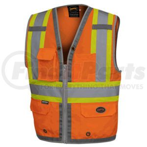 V1010250U-2XL by PIONEER SAFETY - Oxford Mesh Bk Surveyor Vest