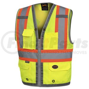 V1010260U-M by PIONEER SAFETY - Oxford Mesh Bk Surveyor Vest