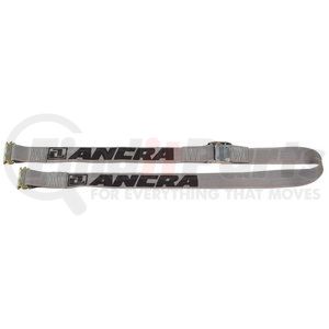 40602-18 by ANCRA - Cambuckle Tie Down Strap - 192 in., Gray, For 833 lbs. Working Load Limit, With E-Fitting End, Logistic Strap