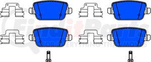 602737 by ATE BRAKE PRODUCTS - ATE Original Semi-Metallic Rear Disc Brake Pad Set 602737 for Land Rover, Volvo