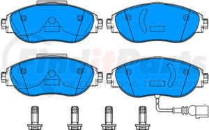 602764 by ATE BRAKE PRODUCTS - ATE Original Semi-Metallic Front Disc Brake Pad Set 602764 for Audi, Volkswagen