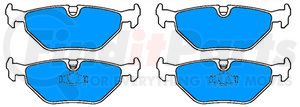 603803 by ATE BRAKE PRODUCTS - ATE Original Semi-Metallic Rear Disc Brake Pad Set 603803 for BMW