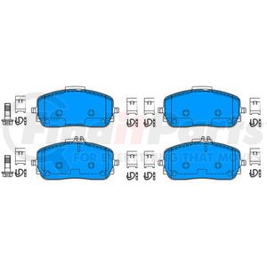 603882 by ATE BRAKE PRODUCTS - ATE Original Semi-Metallic Front Disc Brake Pad Set 603882 for Mercedes-Benz