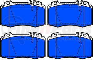 604984 by ATE BRAKE PRODUCTS - ATE Original Semi-Metallic Front Disc Brake Pad Set 604984 for Mercedes-Benz