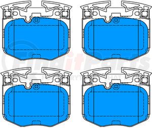 604897 by ATE BRAKE PRODUCTS - ATE Original Semi-Metallic Front Disc Brake Pad Set 604897 for BMW, Toyota