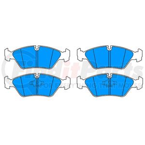 607046 by ATE BRAKE PRODUCTS - ATE Original Semi-Metallic Front Disc Brake Pad Set 607046 for BMW