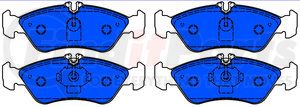 607084 by ATE BRAKE PRODUCTS - ATE Semi-Metallic Rear Disc Brake Pad Set 607084 for Dodge, Freightliner