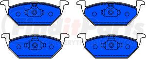 607111 by ATE BRAKE PRODUCTS - ATE Original Semi-Metallic Front Disc Brake Pad Set 607111 for Volkswagen