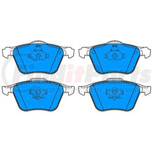 607187 by ATE BRAKE PRODUCTS - ATE Original Semi-Metallic Front Disc Brake Pad Set 607187 for Volvo