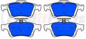 607195 by ATE BRAKE PRODUCTS - ATE Semi-Metallic Rear Disc Brake Pad Set 607195 GM, Ford, Mazda, Saab, Volvo