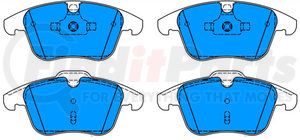 607228 by ATE BRAKE PRODUCTS - ATE Semi-Metallic Front Disc Brake Pad Set 607228 for Jaguar, Land Rover, Volvo