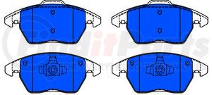 607285 by ATE BRAKE PRODUCTS - ATE Original Semi-Metallic Rear Disc Brake Pad Set 607285 for Volkswagen