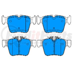 607316 by ATE BRAKE PRODUCTS - ATE Original Semi-Metallic Rear Disc Brake Pad Set 607316 for Mercedes-Benz