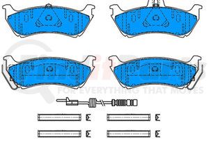 608007 by ATE BRAKE PRODUCTS - ATE Original Semi-Metallic Rear Disc Brake Pad Set 608007 for Mercedes-Benz