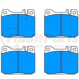 609029 by ATE BRAKE PRODUCTS - ATE Original Semi-Metallic Front Disc Brake Pad Set 609029 for Mercedes-Benz