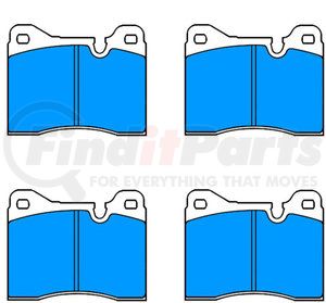 609031 by ATE BRAKE PRODUCTS - ATE Original Semi-Metallic Front Disc Brake Pad Set 609031 for BMW
