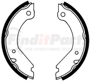 650169 by ATE BRAKE PRODUCTS - ATE Parking Brake Shoe Set 650169 for Volvo