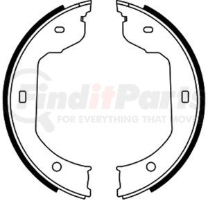 650419 by ATE BRAKE PRODUCTS - ATE Parking Brake Shoe Set 650419 for BMW