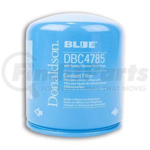 DBC4785 by DONALDSON - Engine Coolant Filter - 4.21 in., 11/16-16 UN thread size, Spin-On Style, Synthetic Media Type