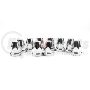 111PFL-10 by ROADMASTER - Wheel Lug Nut Cover - Locking Nut Cover, ABS, Chrome, fits on 217P, without Reflective Top, 33mm