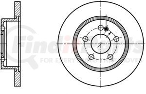 412300 by ATE BRAKE PRODUCTS - ATE Original Rear Disc Brake Rotor 412300 for Mercedes Benz