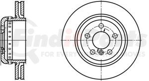 420229 by ATE BRAKE PRODUCTS - ATE Original Rear Disc Brake Rotor 420229 for BMW