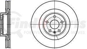 420246 by ATE BRAKE PRODUCTS - ATE Original Rear  Disc Brake Rotor 420246 for Volvo