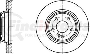 422302 by ATE BRAKE PRODUCTS - ATE Original Rear Disc Brake Rotor 422302 for Mercedes Benz