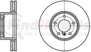 424203 by ATE BRAKE PRODUCTS - ATE Original Front  Disc Brake Rotor 424203 for BMW