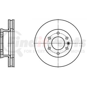 428203 by ATE BRAKE PRODUCTS - ATE Original Front  Disc Brake Rotor 428203 for Mercedes Benz