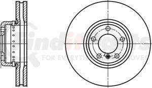 430233 by ATE BRAKE PRODUCTS - ATE Original Front  Disc Brake Rotor 430233 for BMW