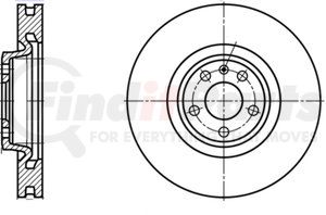 434110 by ATE BRAKE PRODUCTS - ATE Original Front Disc Brake Rotor 434110 for Audi