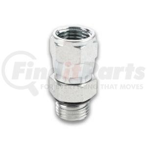 6402-06-06 by TOMPKINS - Hydraulic Coupling/Adapter - Male O-Ring Boss x Female JIC Swivel, Steel