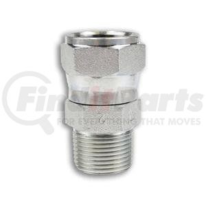 6505-12-12 by TOMPKINS - Hydraulic Coupling/Adapter - MP x FJX, Swivel Nut Male Adaptor, Steel