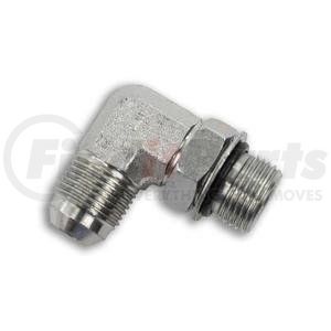 Tompkins 6801-08-08 Hydraulic Coupling / Adapter 1/2 Inch Male JIC x 1/2 Inch Male O Ring Boss Adjustable Locknut 90 Degree