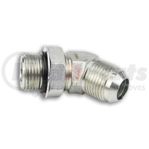 6802-12-12 by TOMPKINS - Hydraulic Coupling / Adapter - Steel, 45-deg JIC to O-Ring Male Elbow, 1-1/16-12 , SAE