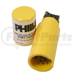 4-121 by PHILLIPS INDUSTRIES - Wire Brush - 7-Way Plug and Socket Brush, Stainless Steel Bristles