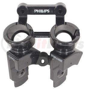 15-042 by PHILLIPS INDUSTRIES - Air Brake Gladhand Holder Mounting Bracket - 2 Plug, 2 Gladhand Holder