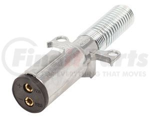 15-338 by PHILLIPS INDUSTRIES - Trailer Power Cable Plug - Vertical Dual Pole Plug Reinforced Zinc Die-Cast Housing