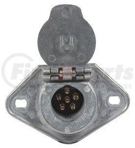 15-600 by PHILLIPS INDUSTRIES - Trailer Receptacle Socket - 6-Way, Wire Insertion, Split Pin