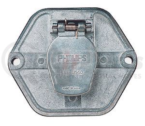 15-750 by PHILLIPS INDUSTRIES - Trailer Receptacle Socket - 7-Way, Low-Profile, Split Pin, without Circuit Breakers