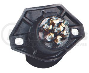 16-722 by PHILLIPS INDUSTRIES - Trailer Receptacle Socket - 2 Hole, Ring Termination, Split Pin, Accepts #8 Terminal