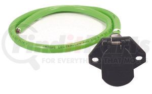 16-7401 by PHILLIPS INDUSTRIES - Trailer Wiring Harness - Straight Back, 48 in. Blunt-Cut Cable, Includes Socket