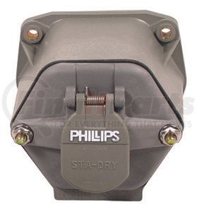 16-7709 by PHILLIPS INDUSTRIES - 7-Way Socketbreakers - Without circuit breakers, split pins, with STA-DRY® nosebox