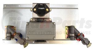 16-95240 by PHILLIPS INDUSTRIES - S7 Trailer Nosebox Assembly - with 20 AMP Circuit Breaker, Gladhands and Mounting Plate